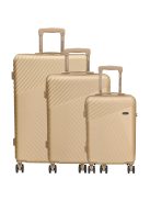 Beagles Marbella pezsgő 4 kerekű 3 részes bőrönd szett