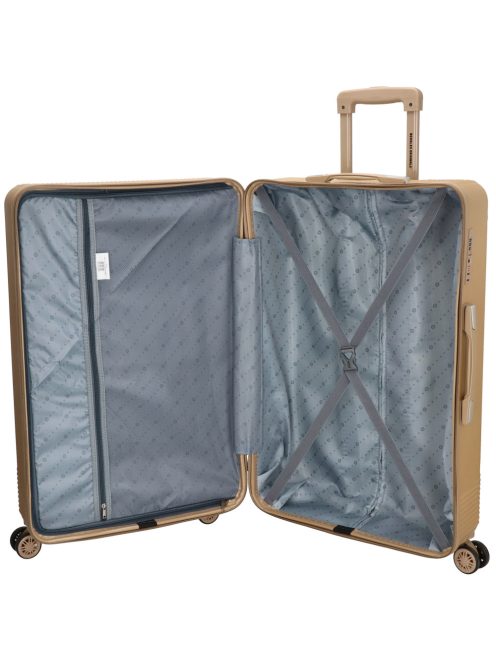 Beagles Marbella pezsgő 4 kerekű 3 részes bőrönd szett