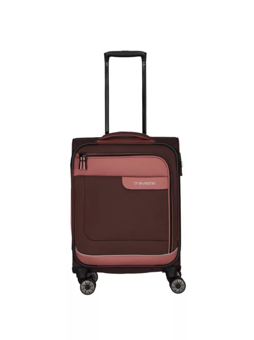 TRAVELITE Viia S rozé 4 kerekű kabin bőrönd 