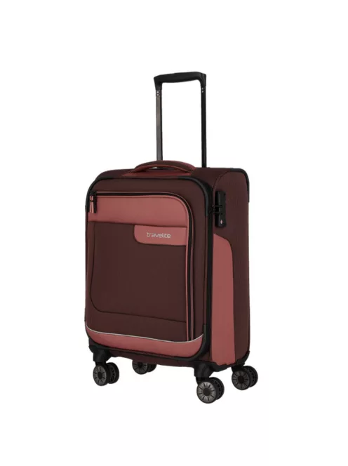TRAVELITE Viia S rozé 4 kerekű kabin bőrönd 