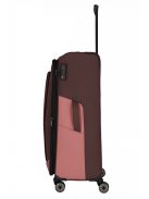 TRAVELITE Viia L rozé 4 kerekű bővíthető nagy bőrönd 