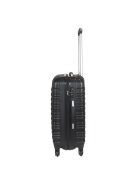 Leonardo Da Vinci Modena fekete 4 kerekű közepes bőrönd