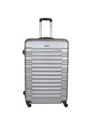 Leonardo Da Vinci Modena ezüst 4 kerekű óriás bőrönd