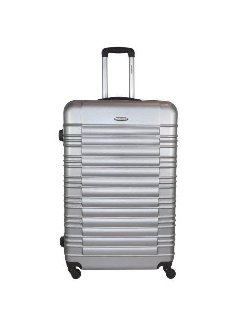 Leonardo Da Vinci Modena ezüst 4 kerekű óriás bőrönd