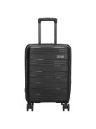 Beagles Valencia fekete 4 kerekű bővíthető kabinbőrönd