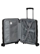 Beagles Valencia fekete 4 kerekű bővíthető kabinbőrönd