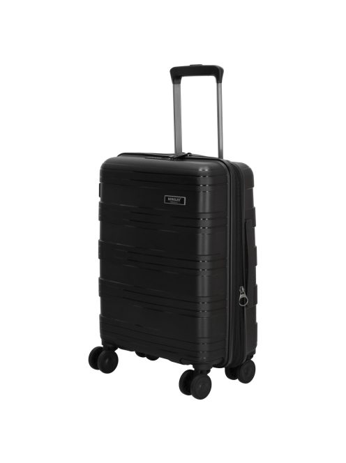 Beagles Valencia fekete 4 kerekű bővíthető kabinbőrönd