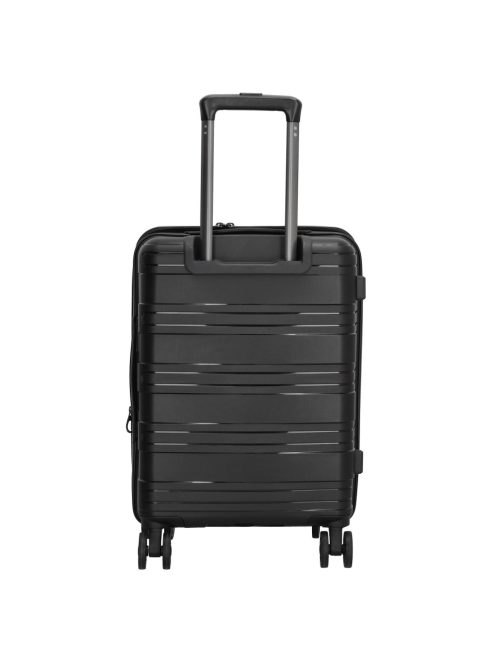 Beagles Valencia fekete 4 kerekű bővíthető kabinbőrönd