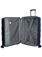 Beagles Valencia kék 4 kerekű bővíthető nagy bőrönd