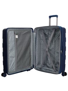 Beagles Valencia kék 4 kerekű bővíthető nagy bőrönd