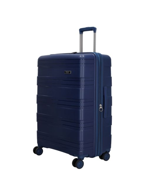 Beagles Valencia kék 4 kerekű bővíthető nagy bőrönd