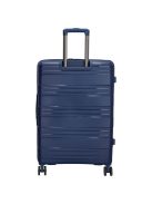 Beagles Valencia kék 4 kerekű bővíthető nagy bőrönd