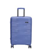 Beagles Valencia lila 4 kerekű bővíthető közepes bőrönd