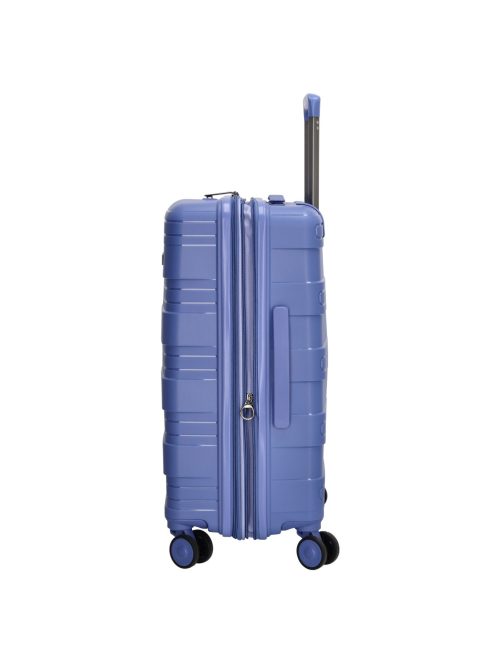 Beagles Valencia lila 4 kerekű bővíthető közepes bőrönd