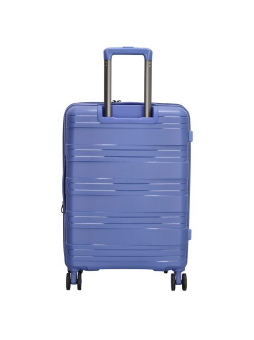 Beagles Valencia lila 4 kerekű bővíthető közepes bőrönd