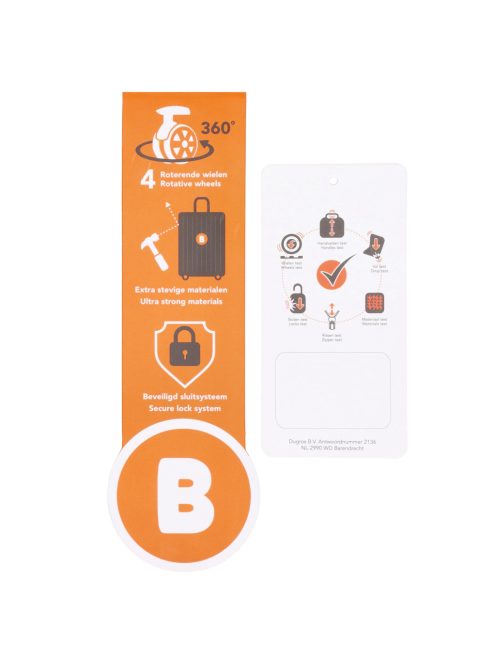 Beagles Valencia sárga 4 kerekű bővíthető közepes bőrönd