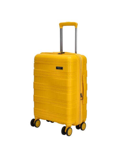 Beagles Valencia sárga 4 kerekű bővíthető kabinbőrönd