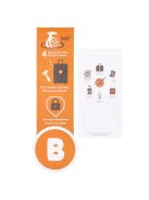 Beagles Valencia sárga 4 kerekű bővíthető kabinbőrönd