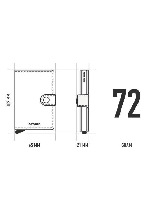 Secrid Miniwallet Ornament black kártyatartó 