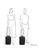 Beagles Travel kék 2 kerekű gurulós utazótáska 50cm