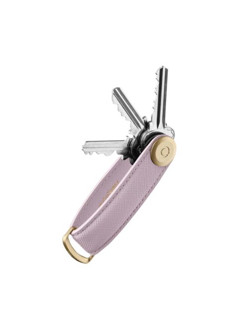 Kulcstartó Orbitkey KEY ORGANISER Saffiano Leather lilac bőr