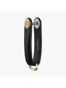 Kulcstartó Orbitkey KEY ORGANISER Saffiano Leather liquorice black bőr