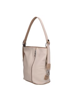 Karen Konstanc rostbőr női válltáska bézs