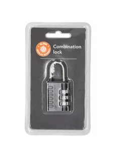 Beagles Travel fekete számzáras bőrönd lakat