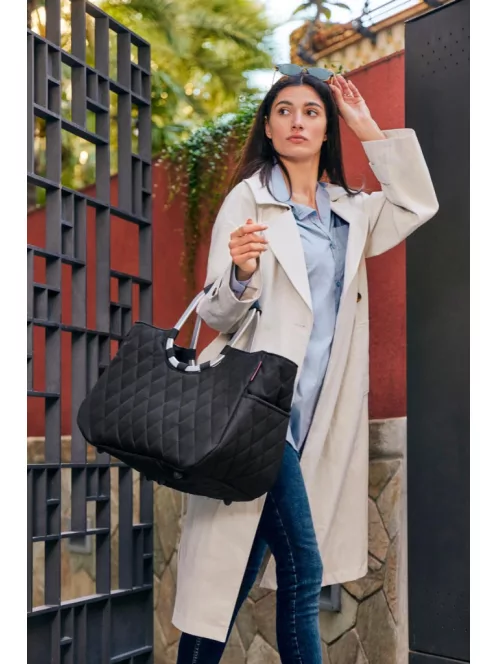 Reisenthel OR7059 Loopshopper L rhombus black női bevásárlótáska