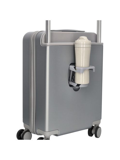 Beagles Style ezüst 4 kerekű kabinbőrönd