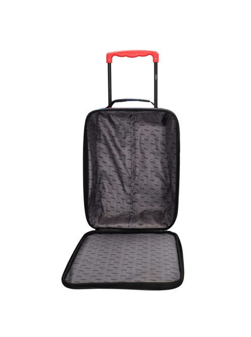 Zebra Trends fekete-kék autós 2 kerekű gyerek bőrönd