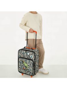 Zebra Trends zöld dínós 2 kerekű gyerek bőrönd