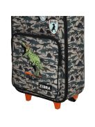 Zebra Trends zöld dínós 2 kerekű gyerek bőrönd