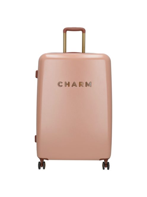 Charm London rose gold 4 kerekű nagy bőrönd