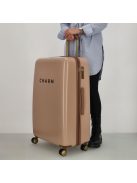 Charm London rose gold 4 kerekű nagy bőrönd