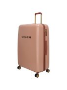 Charm London rose gold 4 kerekű nagy bőrönd