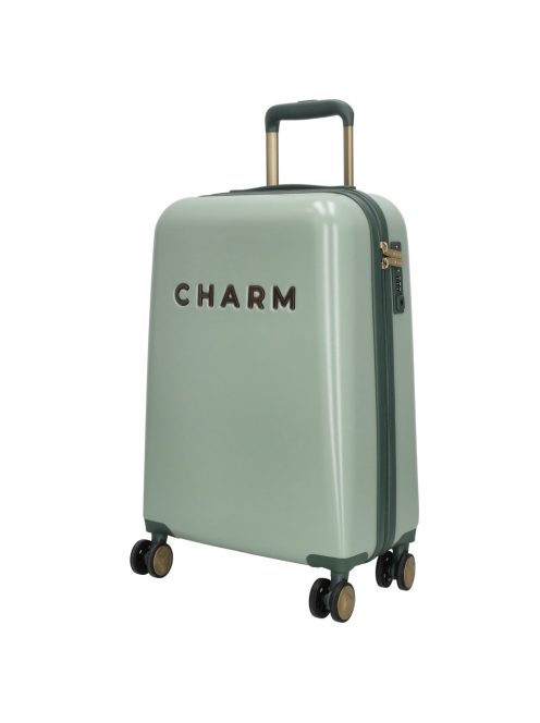 Charm London menta 4 kerekű kabinbőrönd