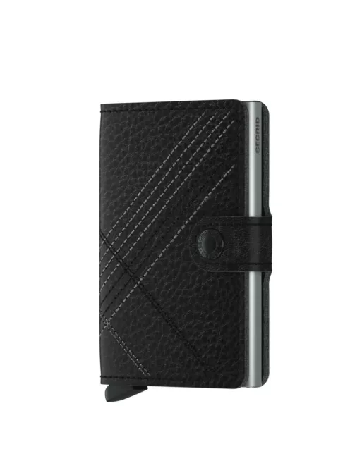 Secrid Miniwallet stitch linea black kártyatartó automata