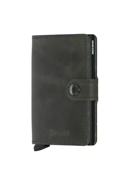 Secrid Miniwallet vintage olive-black kártyatartó automata