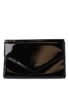 Divatos 9016 fekete lakk női alkalmi táska 