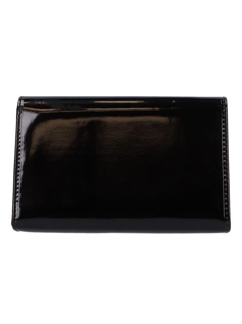 Divatos 9016 fekete lakk női alkalmi táska 