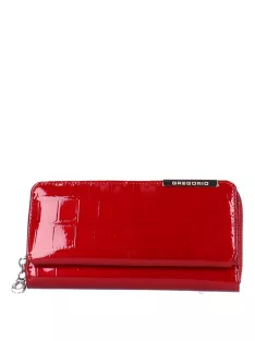   Gregorio BC-111 piros elöl kártyatartós lakk bőr női pénztárca