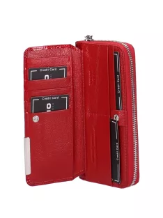   Gregorio BC-111 piros elöl kártyatartós lakk bőr női pénztárca