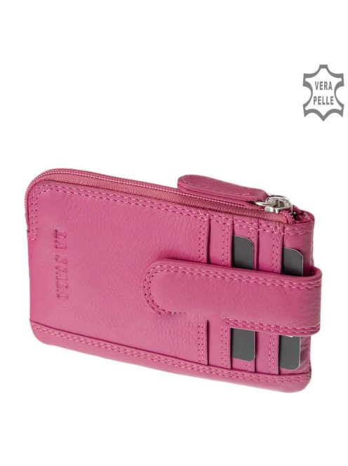 La Scala SE202 lila bőr kulcstartó