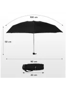 David Jones UB2001 mini fekete esernyő