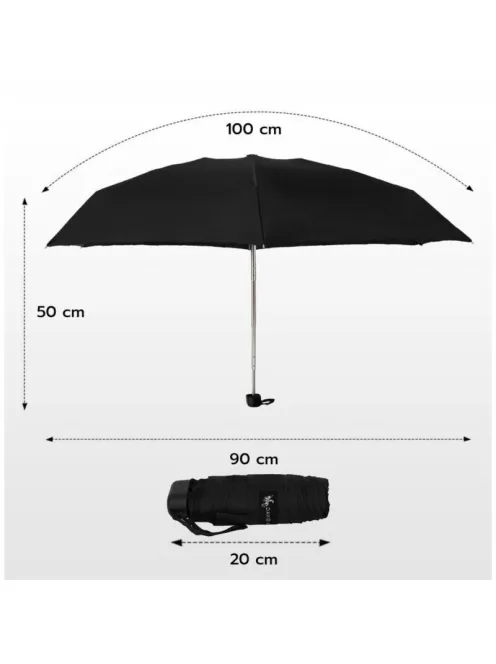 David Jones UB2001 mini fekete esernyő