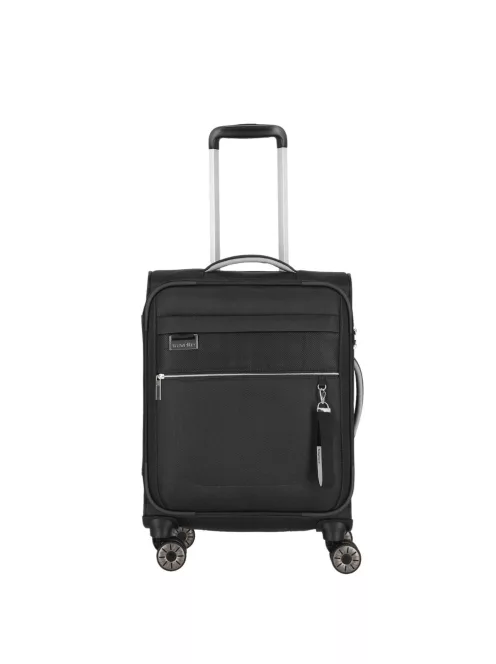 Travelite Miigo S fekete 4 kerekű kabin méretű bőrönd 