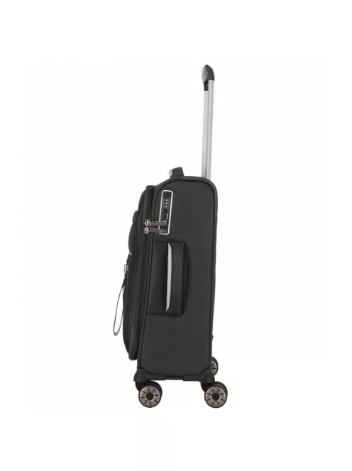 Travelite Miigo S fekete 4 kerekű kabin méretű bőrönd 