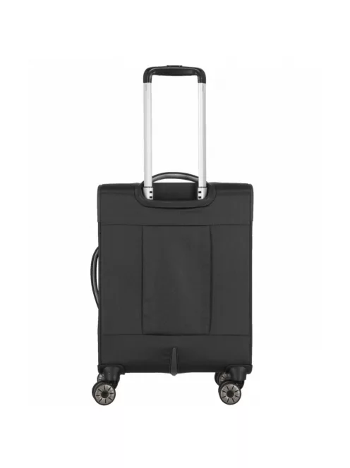 Travelite Miigo S fekete 4 kerekű kabin méretű bőrönd 