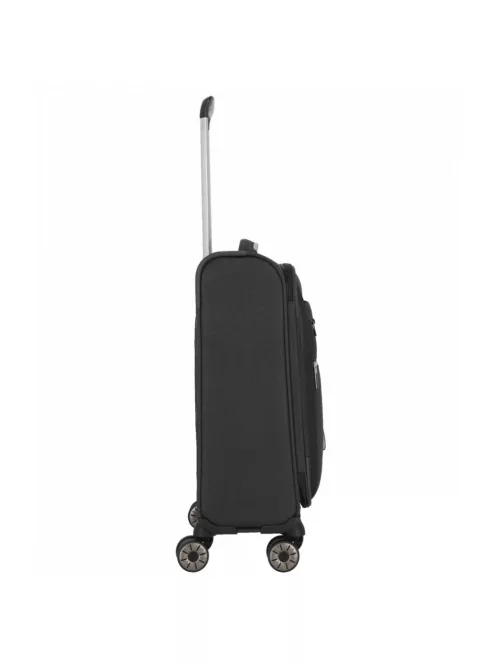 Travelite Miigo S fekete 4 kerekű kabin méretű bőrönd 
